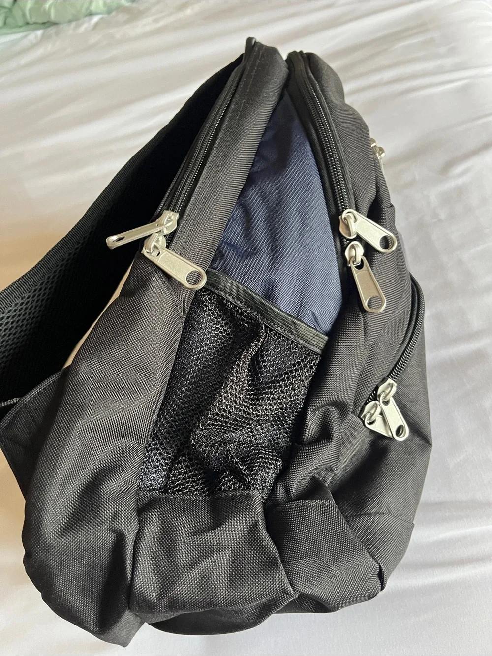 Brand New Triple Play Backpack Black Blue Large School Travel Daypack